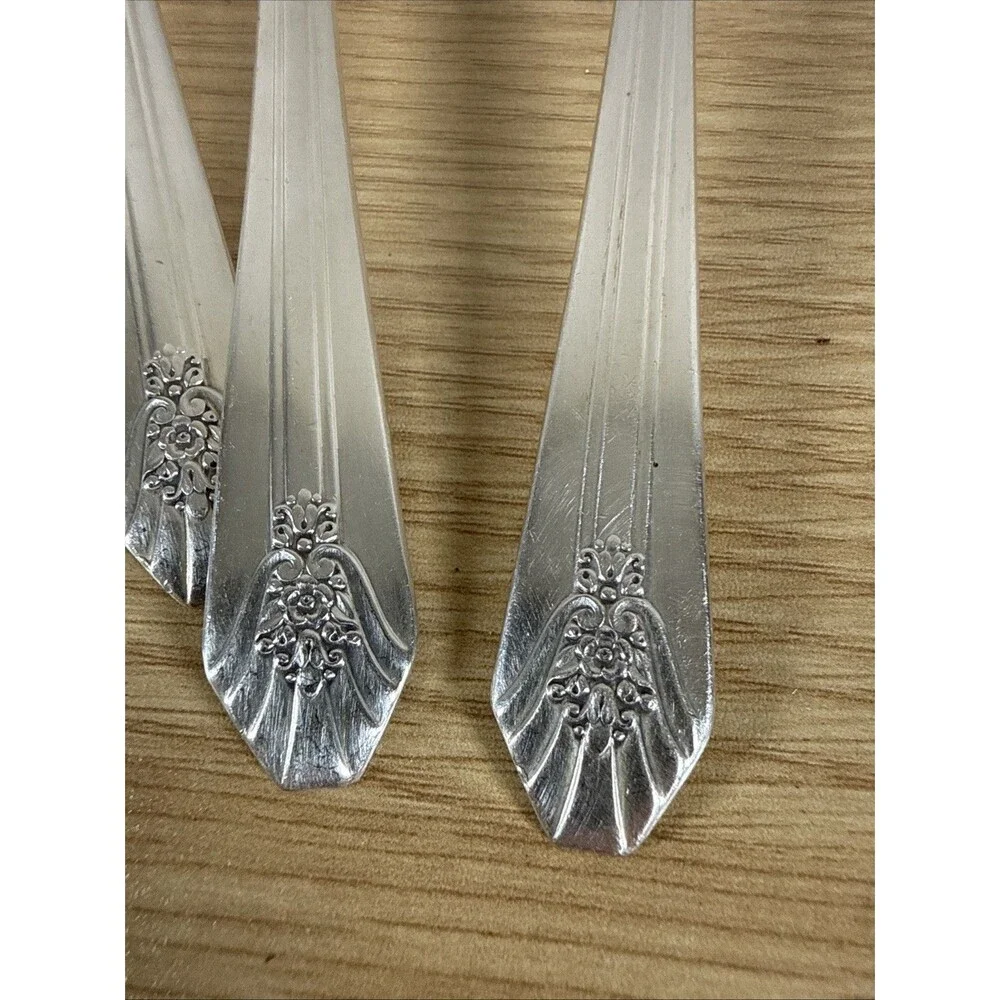 Vintage Wm Rogers Imperial Flatware Lot 21 Pieces 1939 Silverplate Matching Set